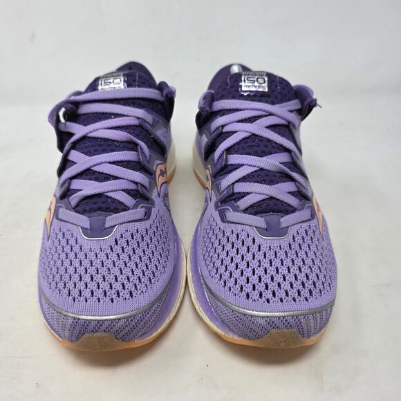 Saucony Freedom ISO Womens Running Shoes Purple/Orange Size 7.5 - Picture 3 of 8